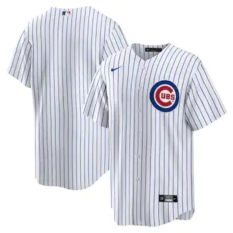 mens nike white chicago cubs home blank replica jersey_pi47